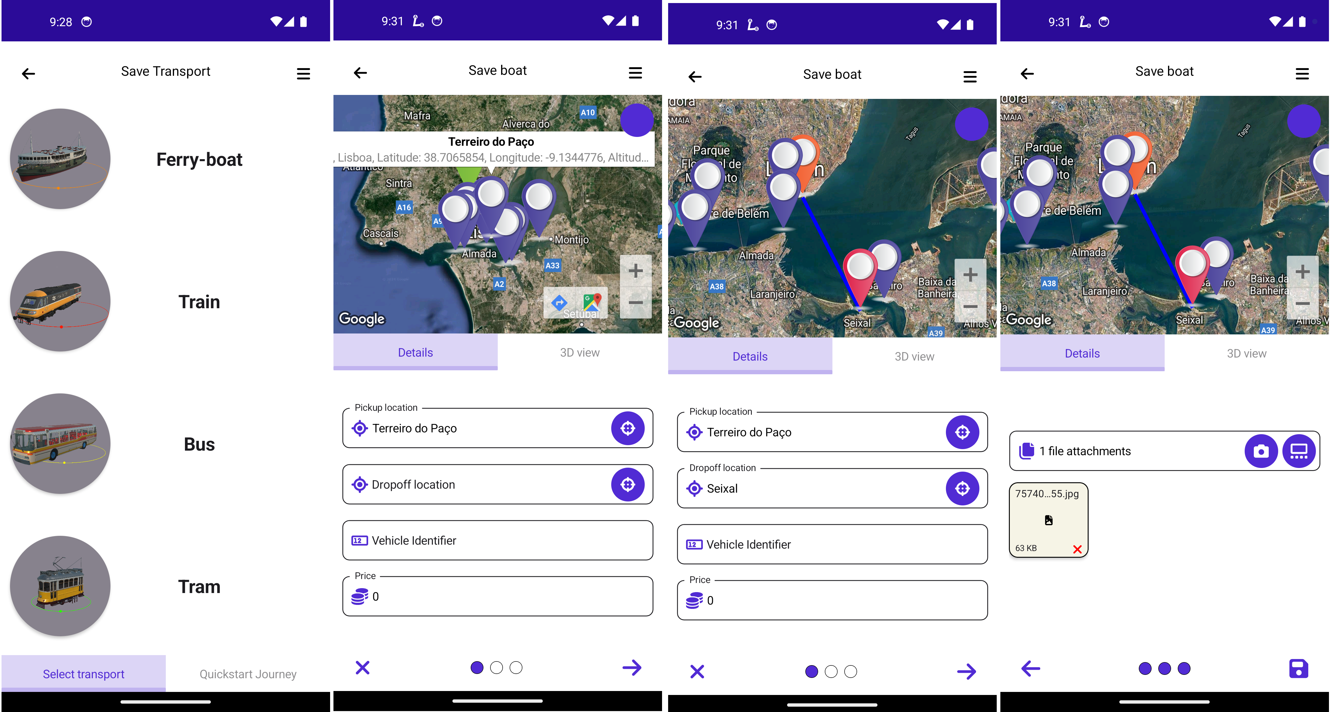 OpaTransports Planner - Main Feature